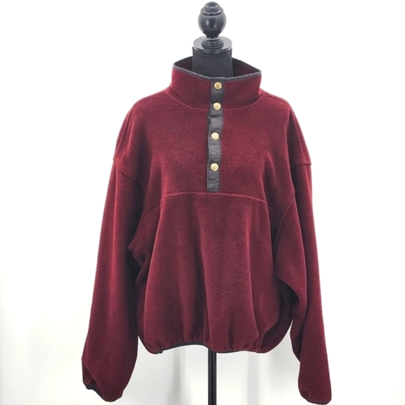 Woolrich Other - Vintage Woolrich Sherpa Fleece Sweater 1/4 Snap Pullover Men's Size
